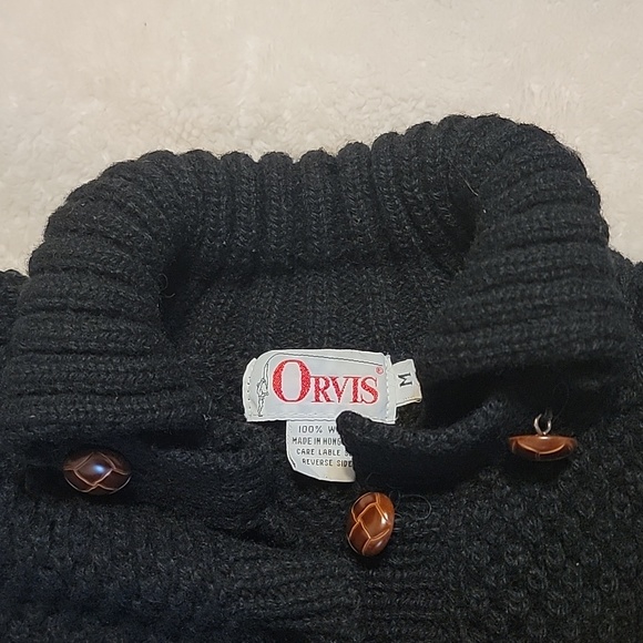 Vintage Orvis 100%‎ wool heavy cardigan jacket size M - Picture 9 of 10